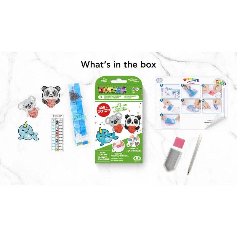 DIAMOND DOTZ® - DOTZIES 3 STICKERS Multi Pack - Love You Chums