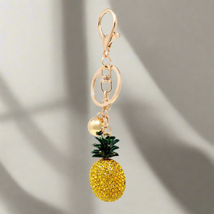 Bling Crystal Pineapple Key Chain