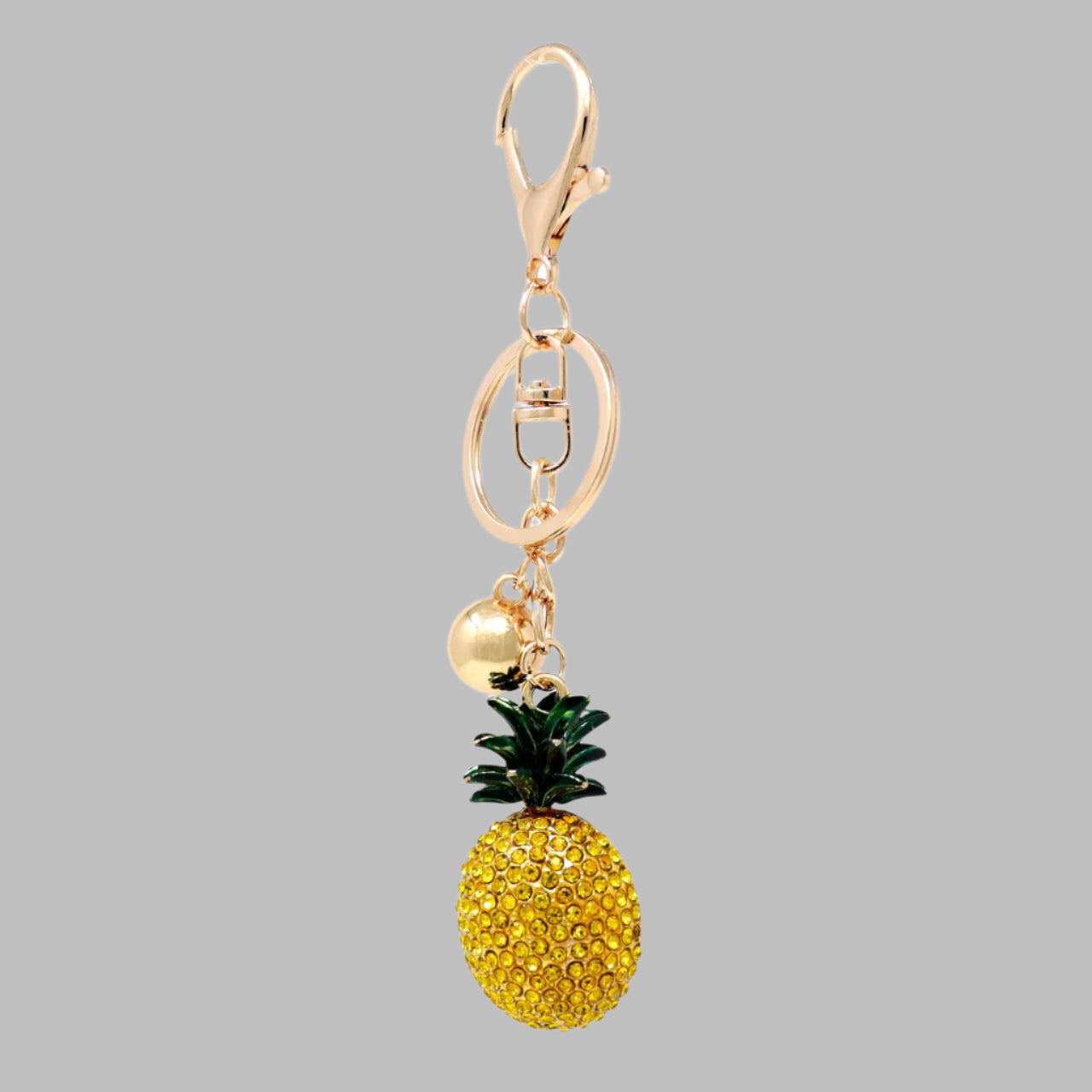 Bling Crystal Pineapple Key Chain
