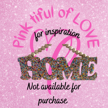 Diamond Art “HOME” Wall Hanging – Sparkling Beaded Décor