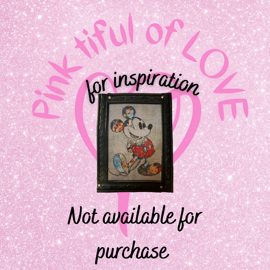 ✨ Mickey Mouse Diamond Art Painting – Handmade Sparkling Wall Décor