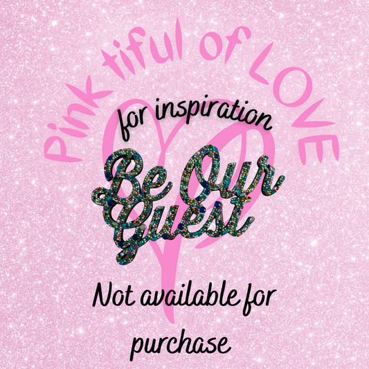 ✨ “Be Our Guest” Diamond Art Wooden Wall Décor – Handmade Sparkling Accent