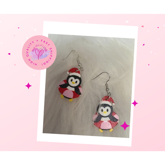 Christmas in July Collection-Penguin Wire Earrings (Copy)