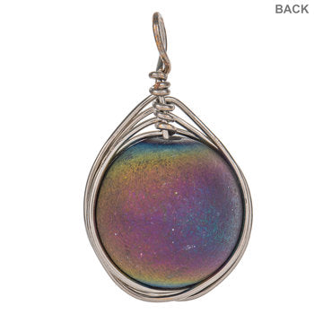 Agate Sphere Pendant on a Silver chain NecklacePink tiful of LOVE