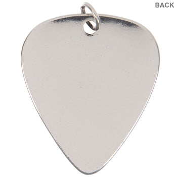 Music Speaks Guitar Pick Pendant on a Silver chain NecklacePink tiful of LOVE