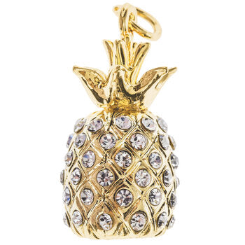 Pineapple Pendant on a Gold Chain NecklacePink tiful of LOVE