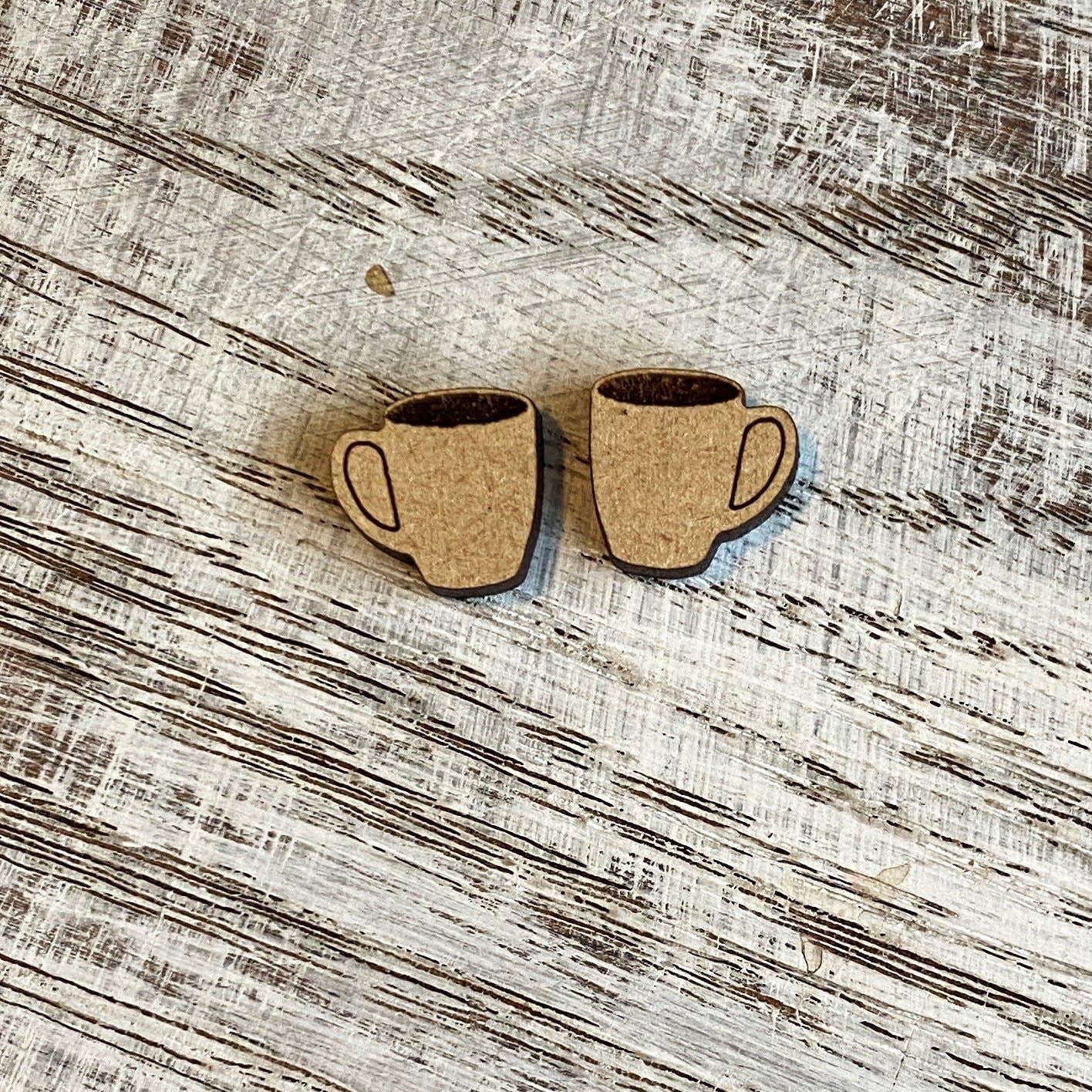 Coffee Mug Stud earrings