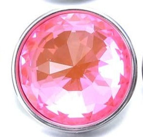 Ginger Snaps - Crystal Glass Facets- 9 colors to choose 18-20mm SnapsPink tiful of LOVE