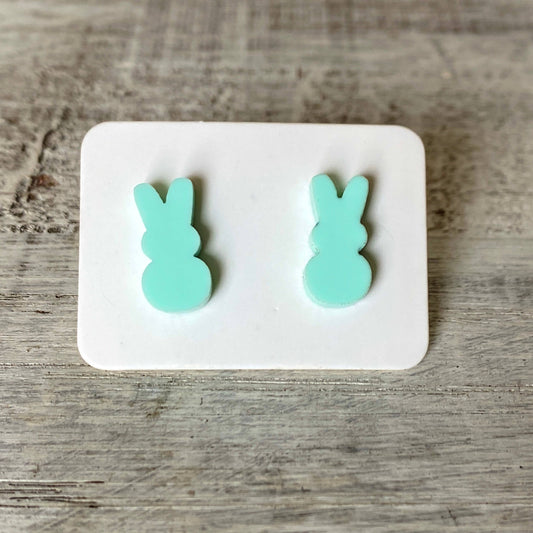 Pastel Green Fluffy Bunny Stud EarringsPink tiful of LOVE