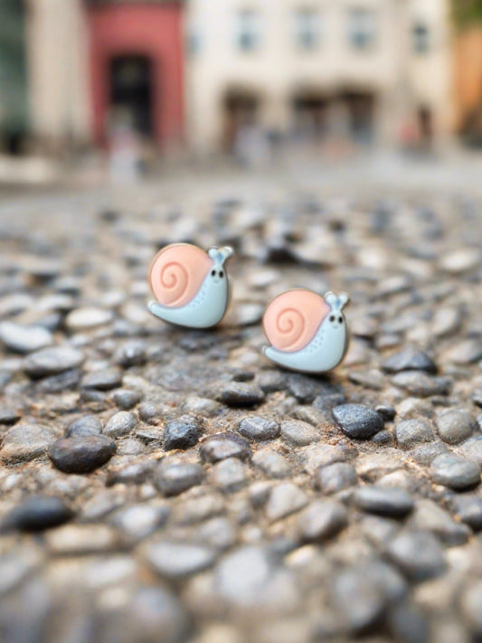 Snail Stud Earrings (ER-415-CEC)Pink tiful of LOVE