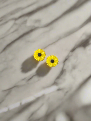 Tiny SUNFLOWER Stud Earrings (ER466-2post)