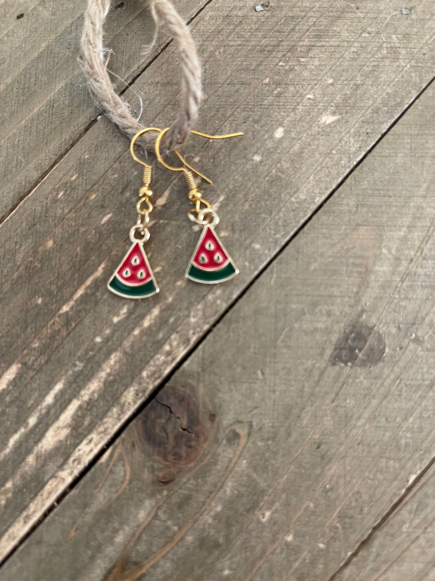 Watermelon Charm Wire EarringsPink tiful of LOVE