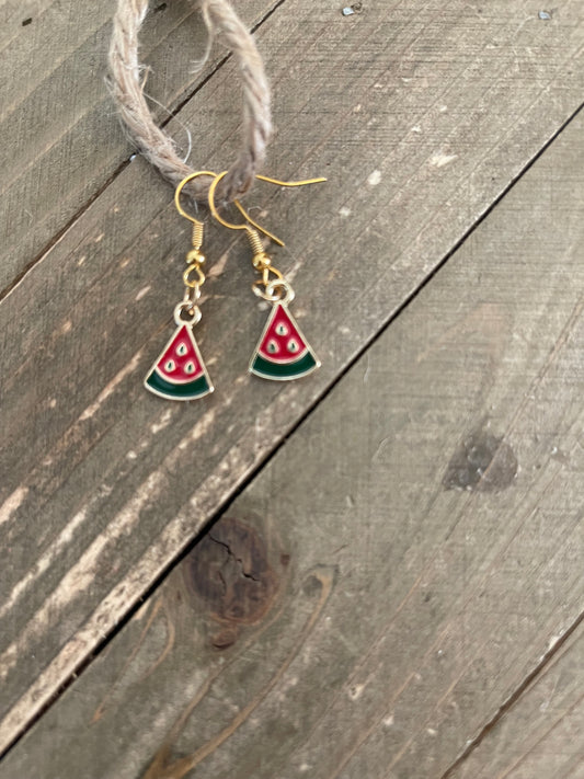 Watermelon Charm Wire EarringsPink tiful of LOVE