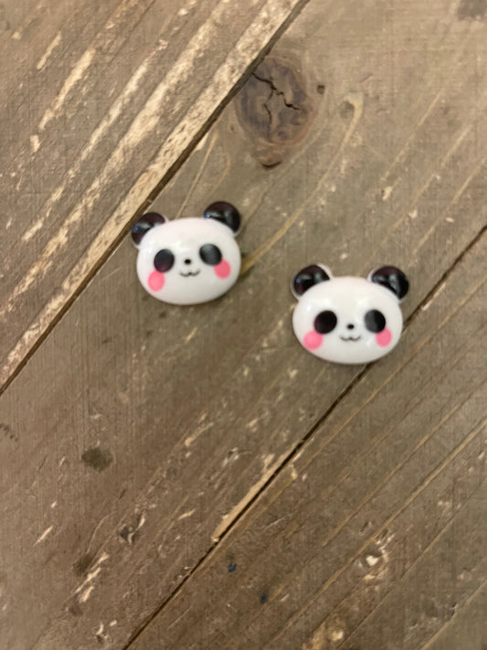 Baby Face Panda Bear Stud EarringsPink tiful of LOVE