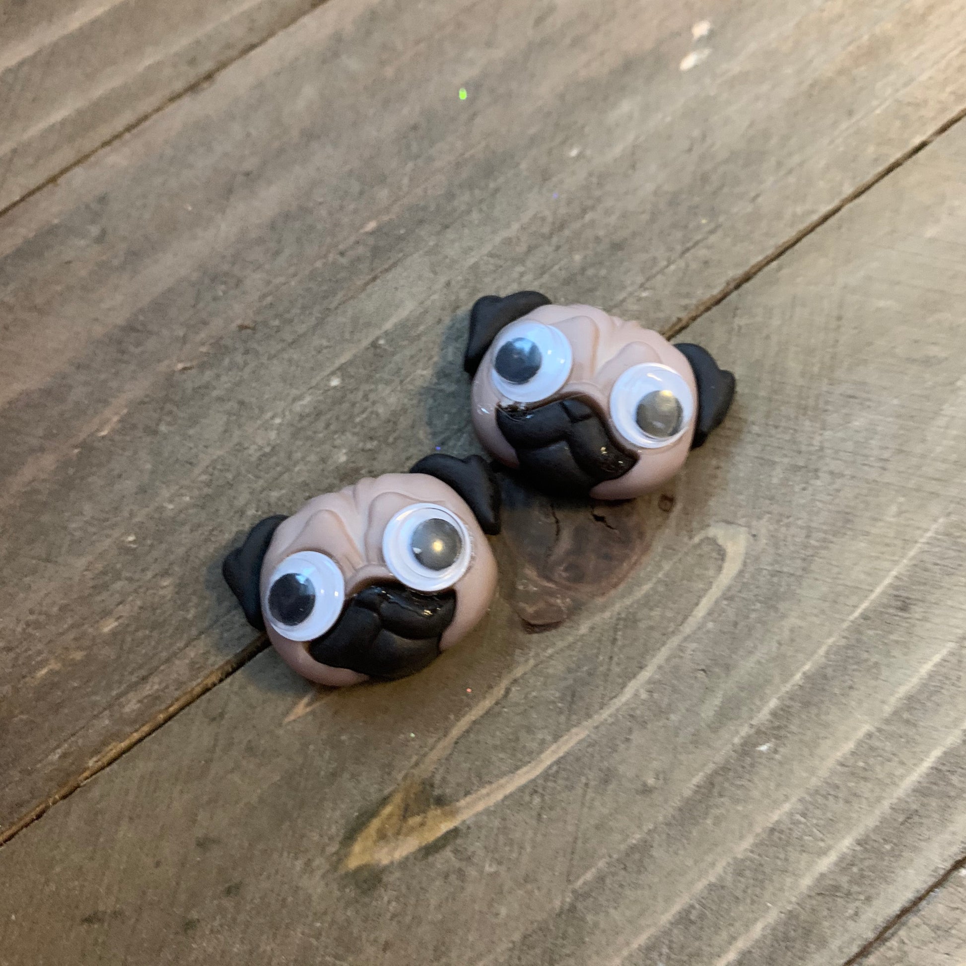 Google Eye animal head Post Earrings (5 animals to choosePink tiful of LOVE