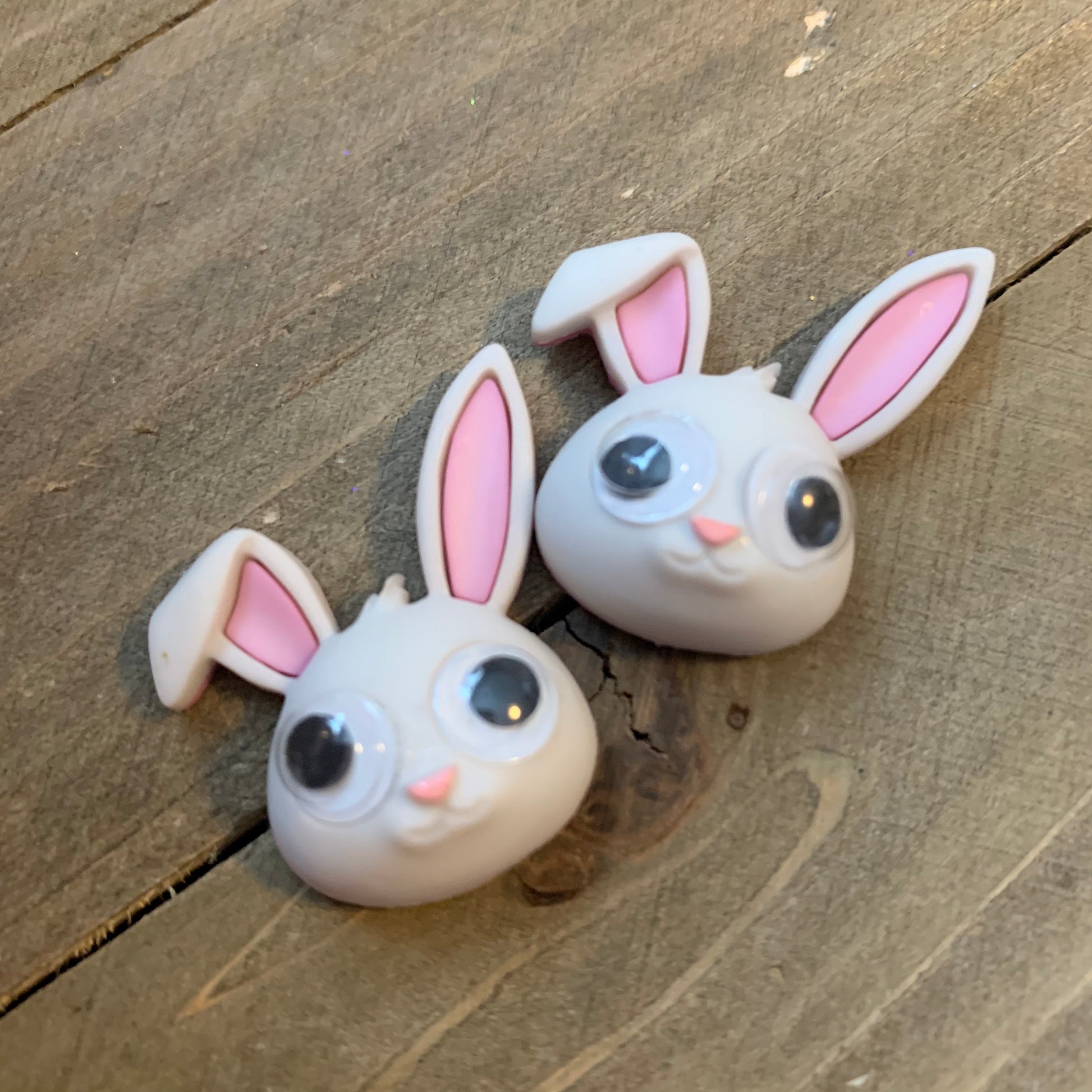 Google Eye animal head Post Earrings (5 animals to choosePink tiful of LOVE