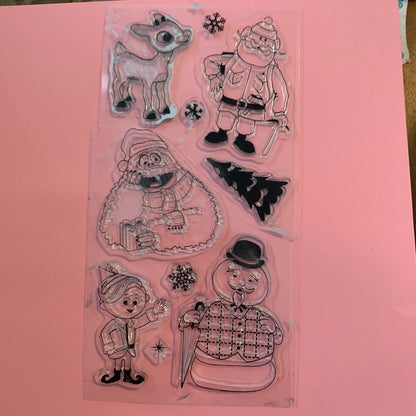 CLEAR STAMPS Cardmaking or Scrapbooking --Garage Sale--Pink tiful of LOVE