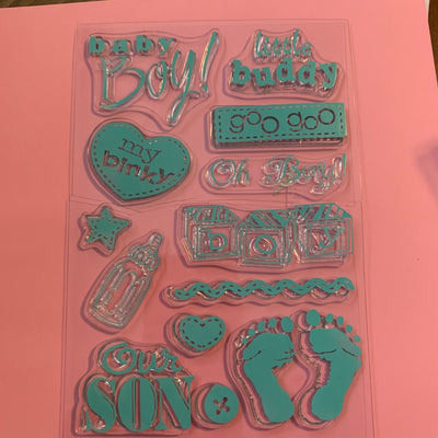 CLEAR STAMPS Cardmaking or Scrapbooking --Garage Sale--
