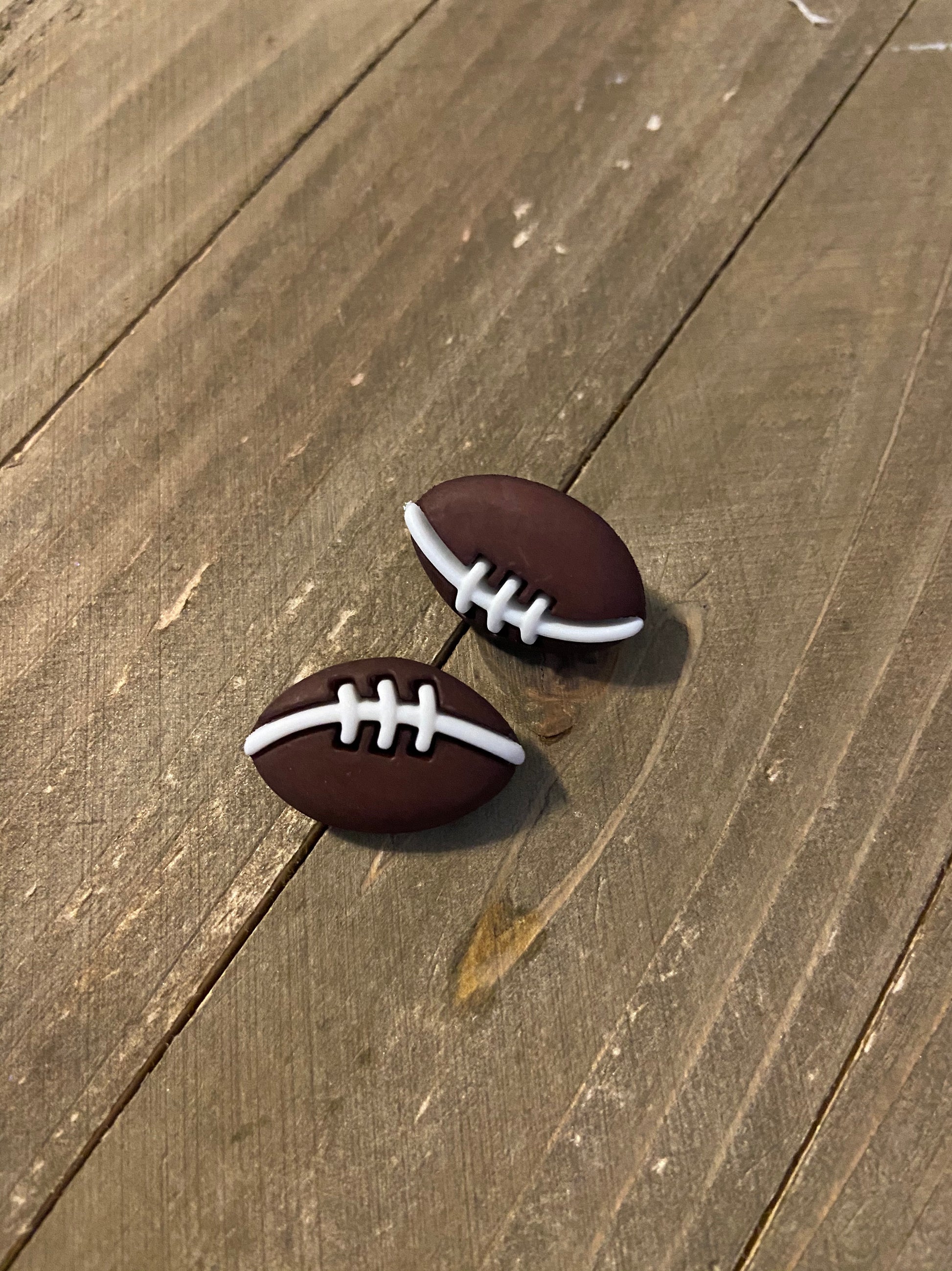 FOOTBALL post earrings-Are you ready for some football!!!Pink tiful of LOVE
