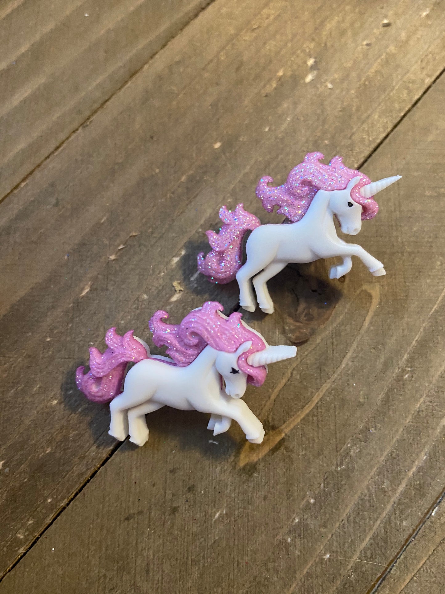 Enchanted Unicorn Love Post Earrings 3 poses to choose fromPink tiful of LOVE