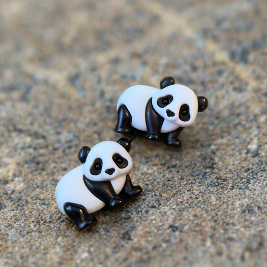 Panda Bear Post Earrings (ER159C-CECupdt)Pink tiful of LOVE