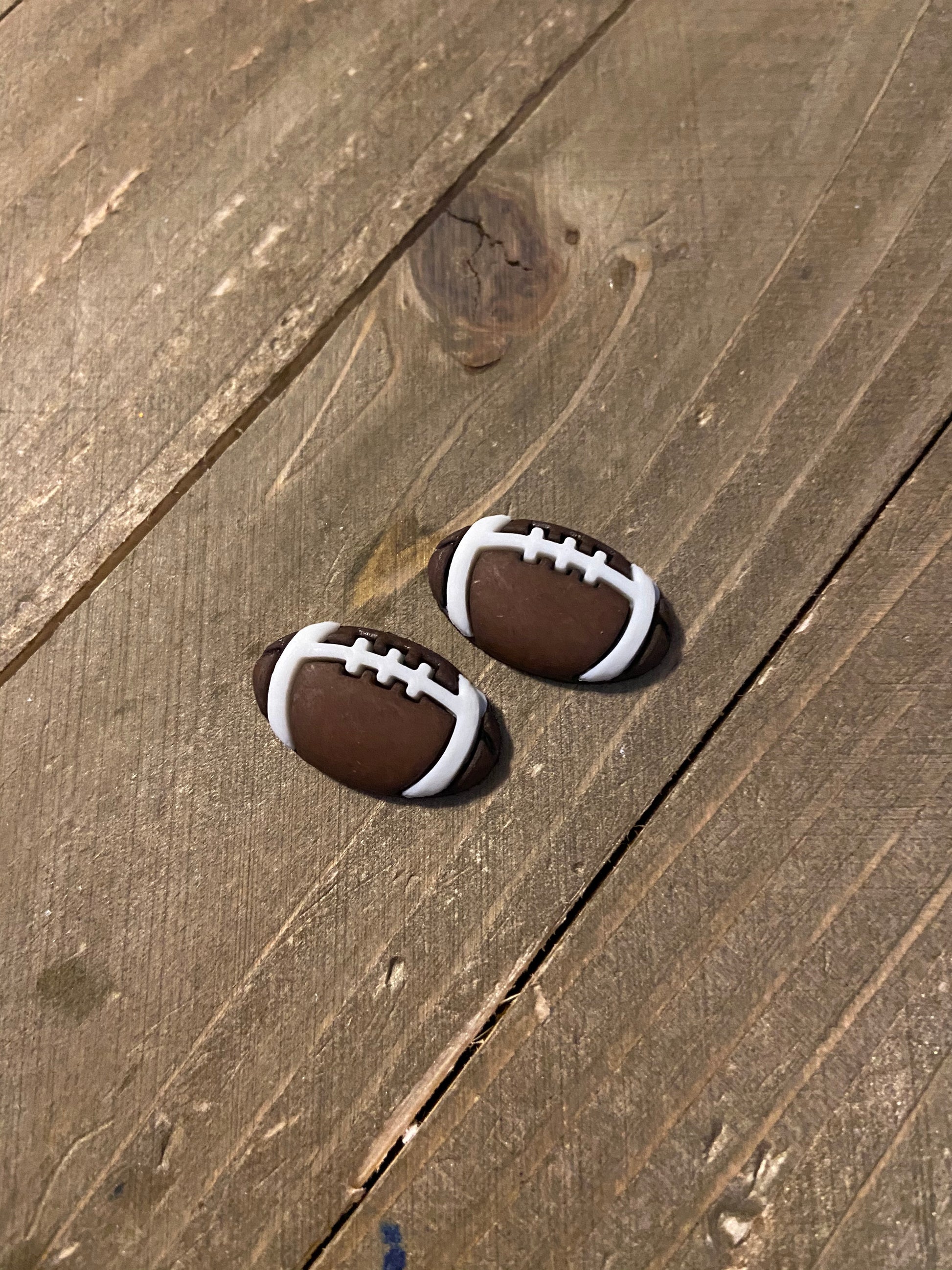 Football post earrings-Are you ready for some football!!!Pink tiful of LOVE