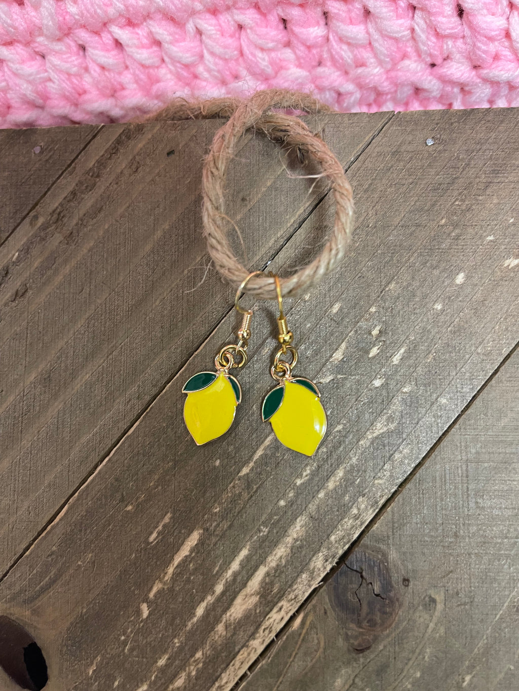 Lemon Wire Earring