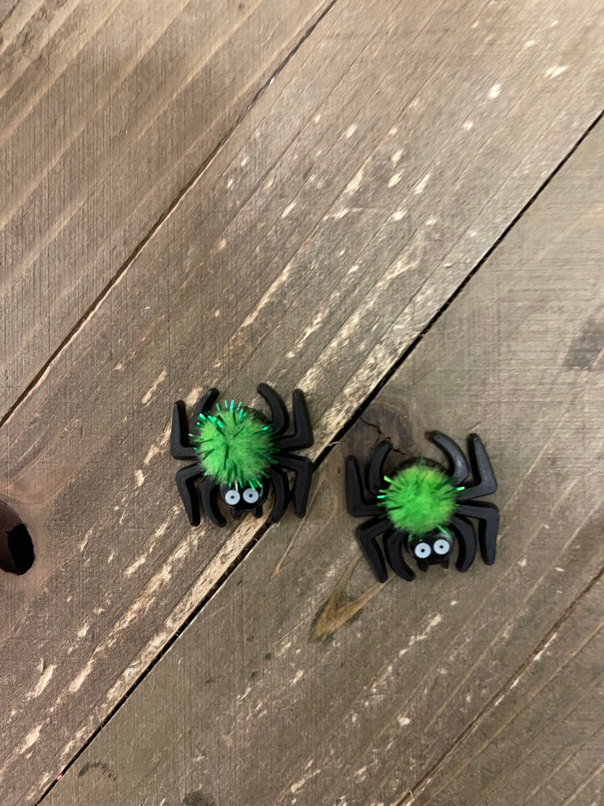 Pom Pom Spider Stud Earrings (4 Pom Pom colors to choose)Pink tiful of LOVE