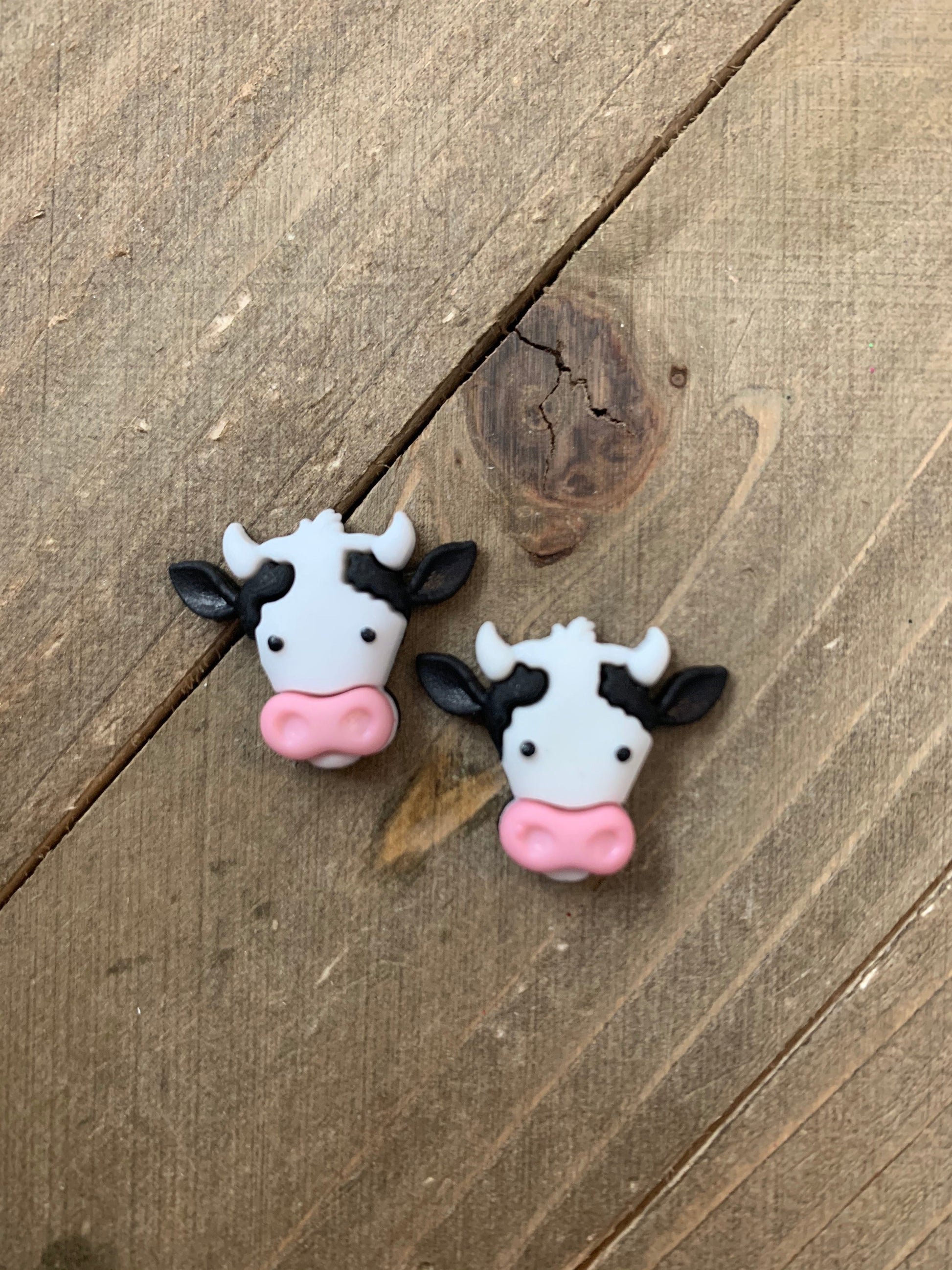 Moove it Cow Post Earrings (CEC)Pink tiful of LOVE
