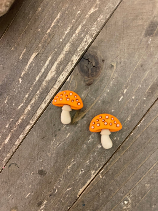 Orange Mushroom Stud EarringsPink tiful of LOVE