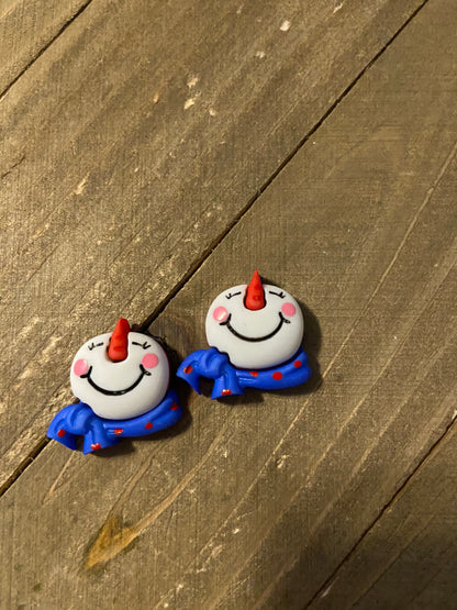 Smiling Frosty Snowman Collection Post Earrings (6 different ones)