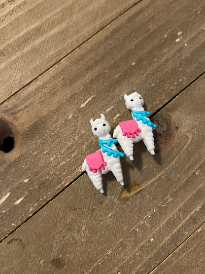 WHO's YOUR Llama EarringsPink tiful of LOVE