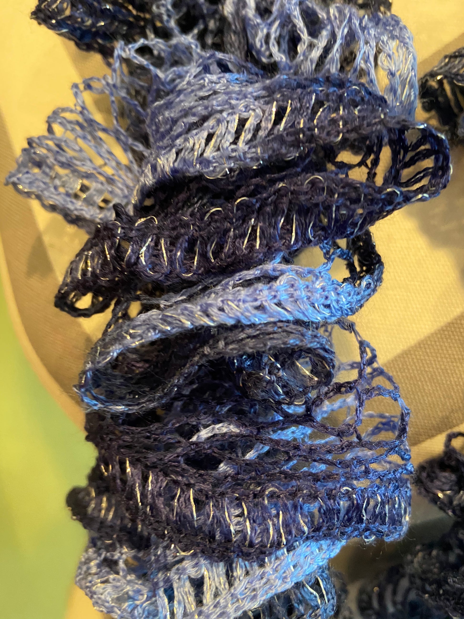 Ruffled Scarf handmade with RUMBA Sashay yarnPink tiful of LOVE