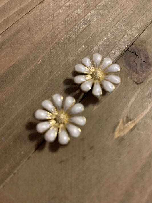 Gold Flower Post Earrings (3 types to choose from)Pink tiful of LOVE