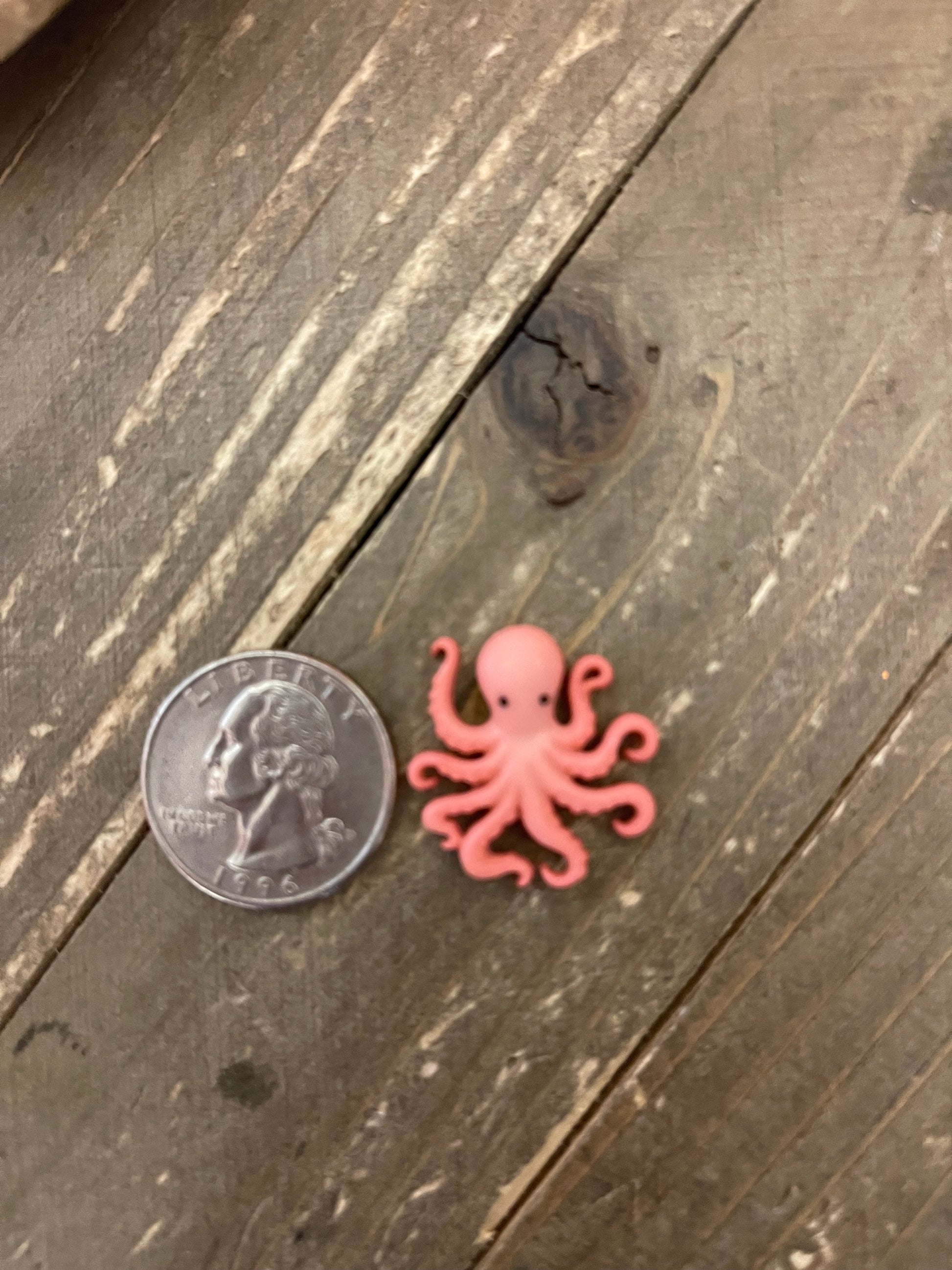 Octopus Stud Earrings (ER-415-1Octopus-CEC)Pink tiful of LOVE