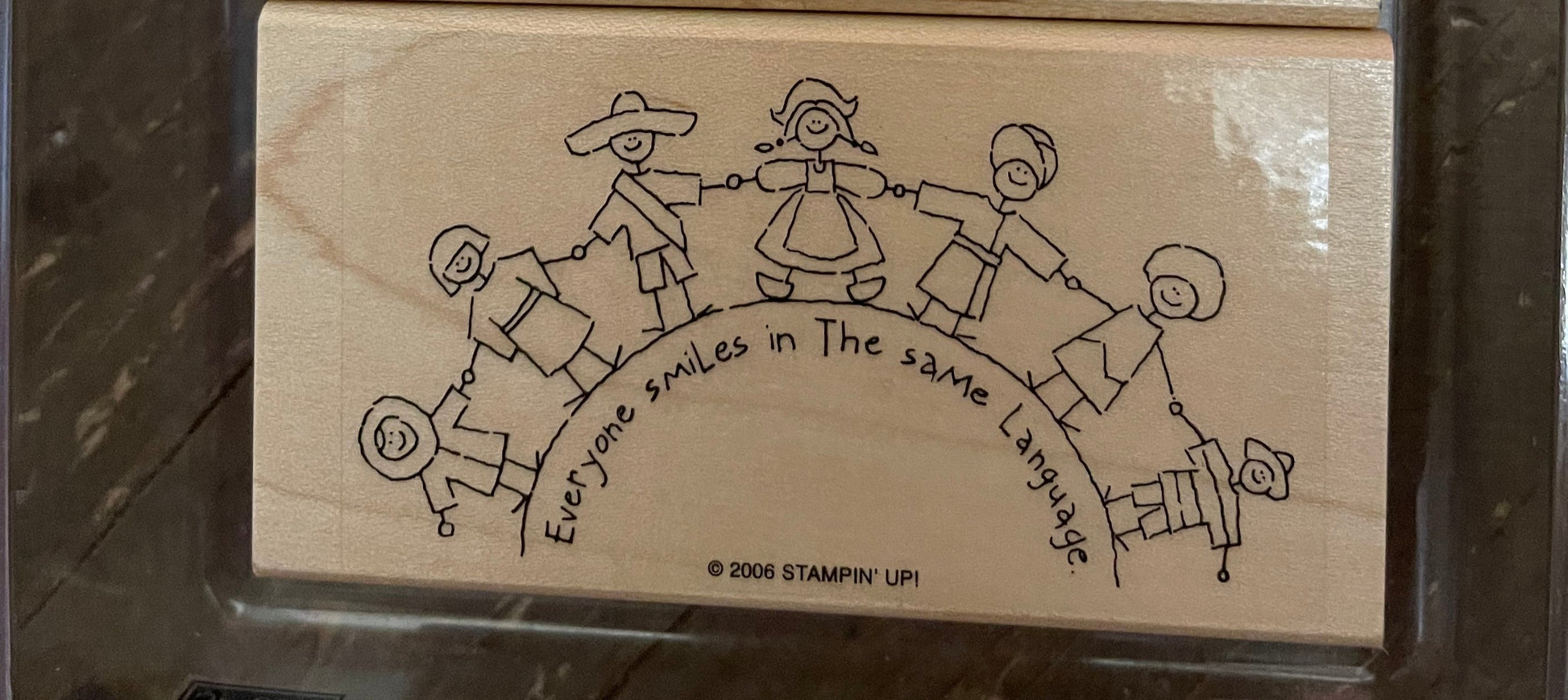 STAMPIN UP!! Set of 3  The World Over Rubber StampsPink tiful of LOVE