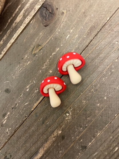 Mushroom Madness Stud Earrings