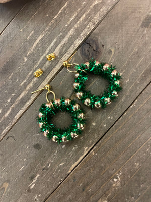 Christmas Wreath  Stud Earrings (CECupdated)