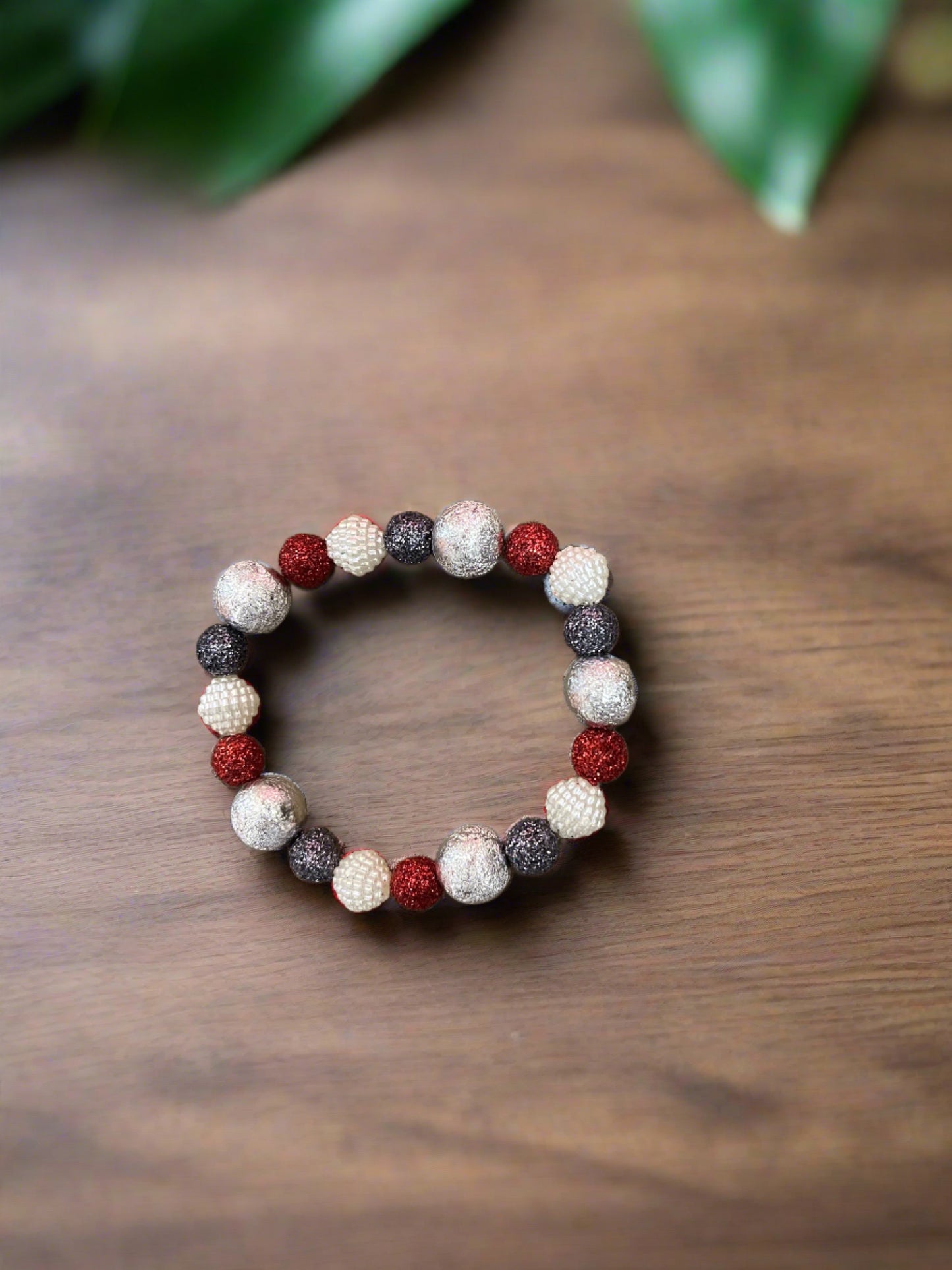 Christmas assorted colors Elastic/Stretch BraceletPink tiful of LOVE