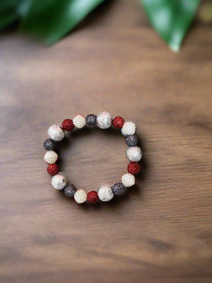 Christmas assorted colors Elastic/Stretch BraceletPink tiful of LOVE