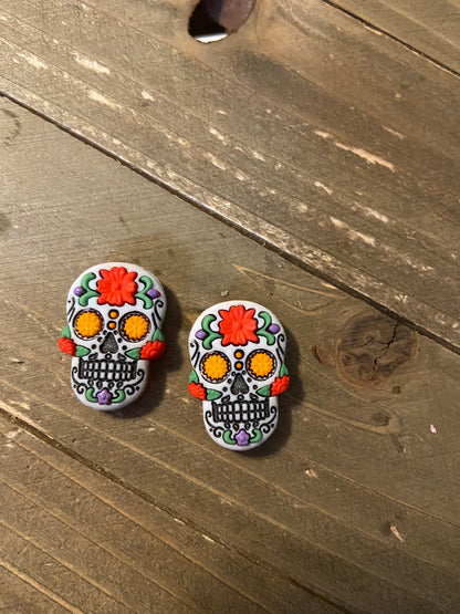 Sugar Skulls Post Earrings (3 different colors to choose from)Pink tiful of LOVE