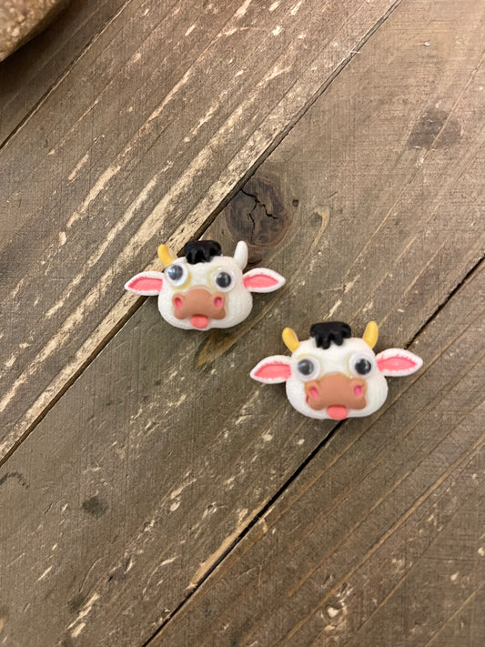 Cow Face Stud EarringsPink tiful of LOVE