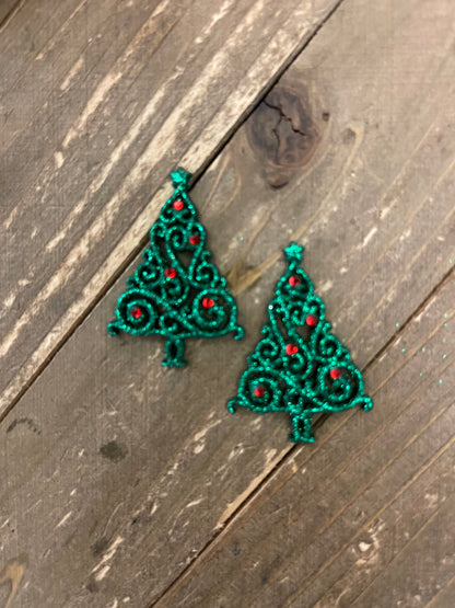 Christmas Elegance Tree Stud Earrings (CEC)