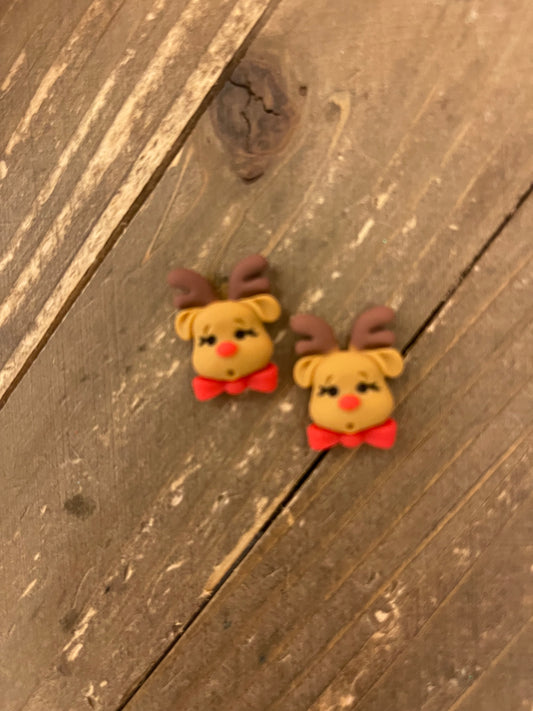 Rudolph Reindeer Stud EarringsPink tiful of LOVE