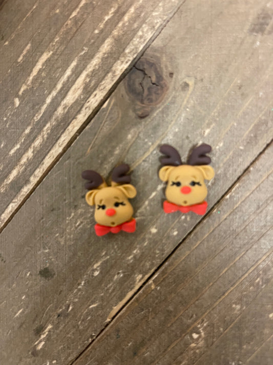Rudolph Reindeer Earrings; Rudolph Reindeer earringsPink tiful of LOVE
