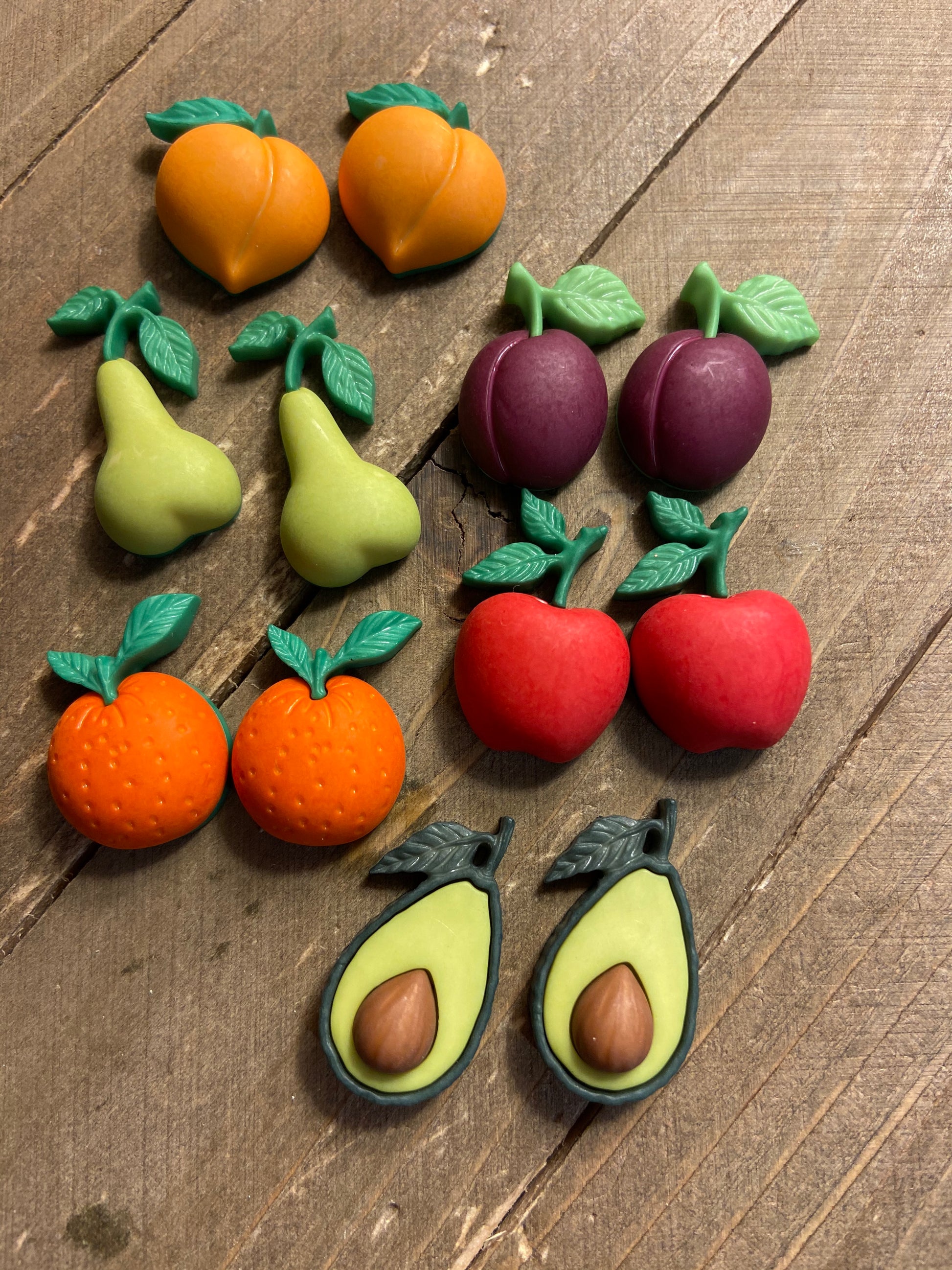 Farm Fresh Collection Post Earrings (6 fruit to choose from)Pink tiful of LOVE