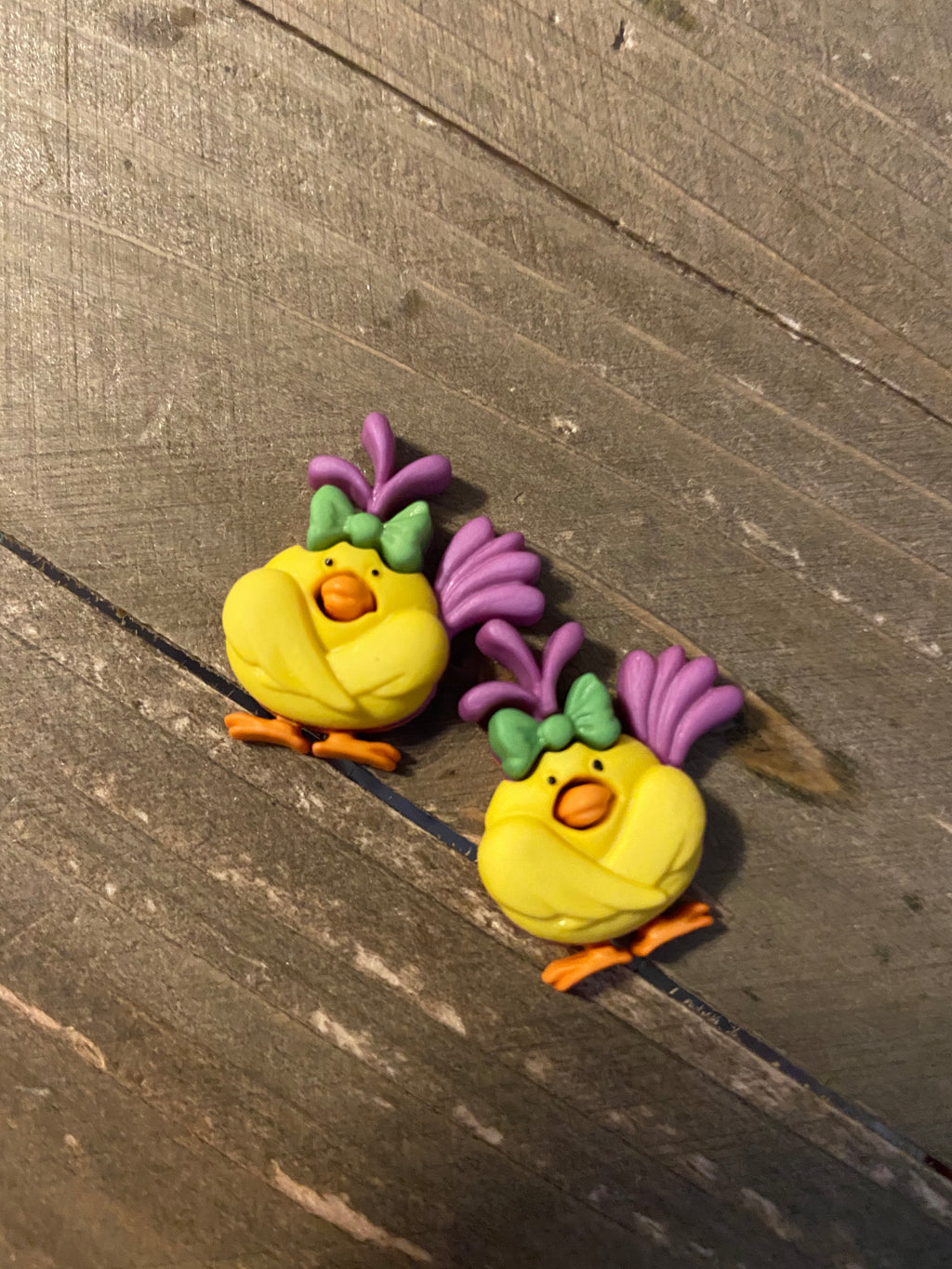 Wacky Wings Collection Post Earrings (3 different chickens to choose from)
