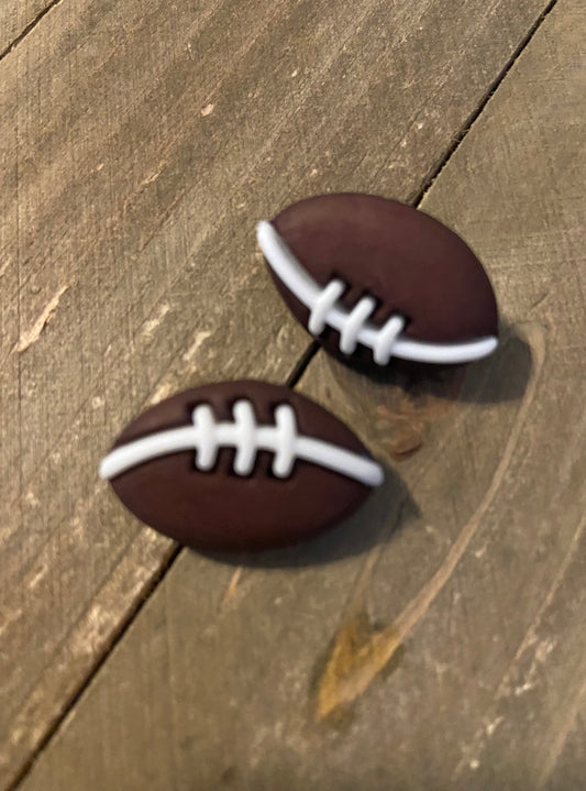 FOOTBALL post earrings-Are you ready for some football!!!Pink tiful of LOVE