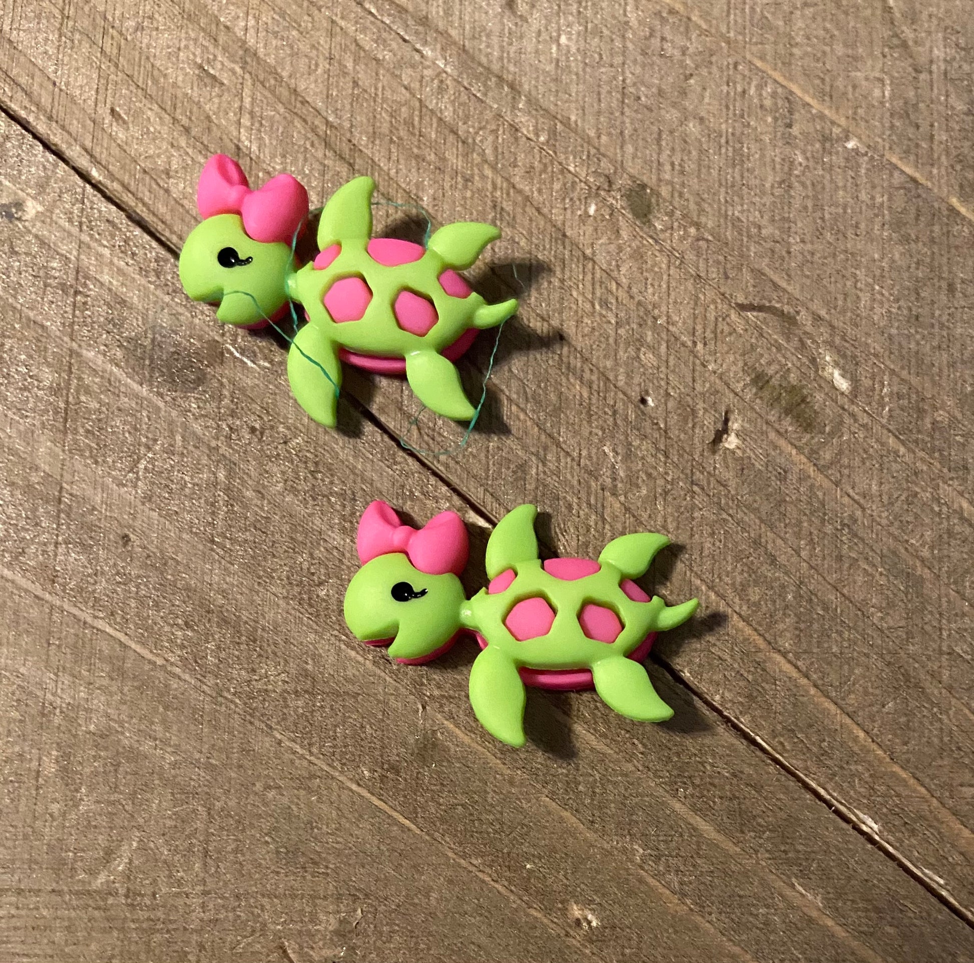 Turtle Power Collection Post Earrings (6 colors to choose from)Pink tiful of LOVE