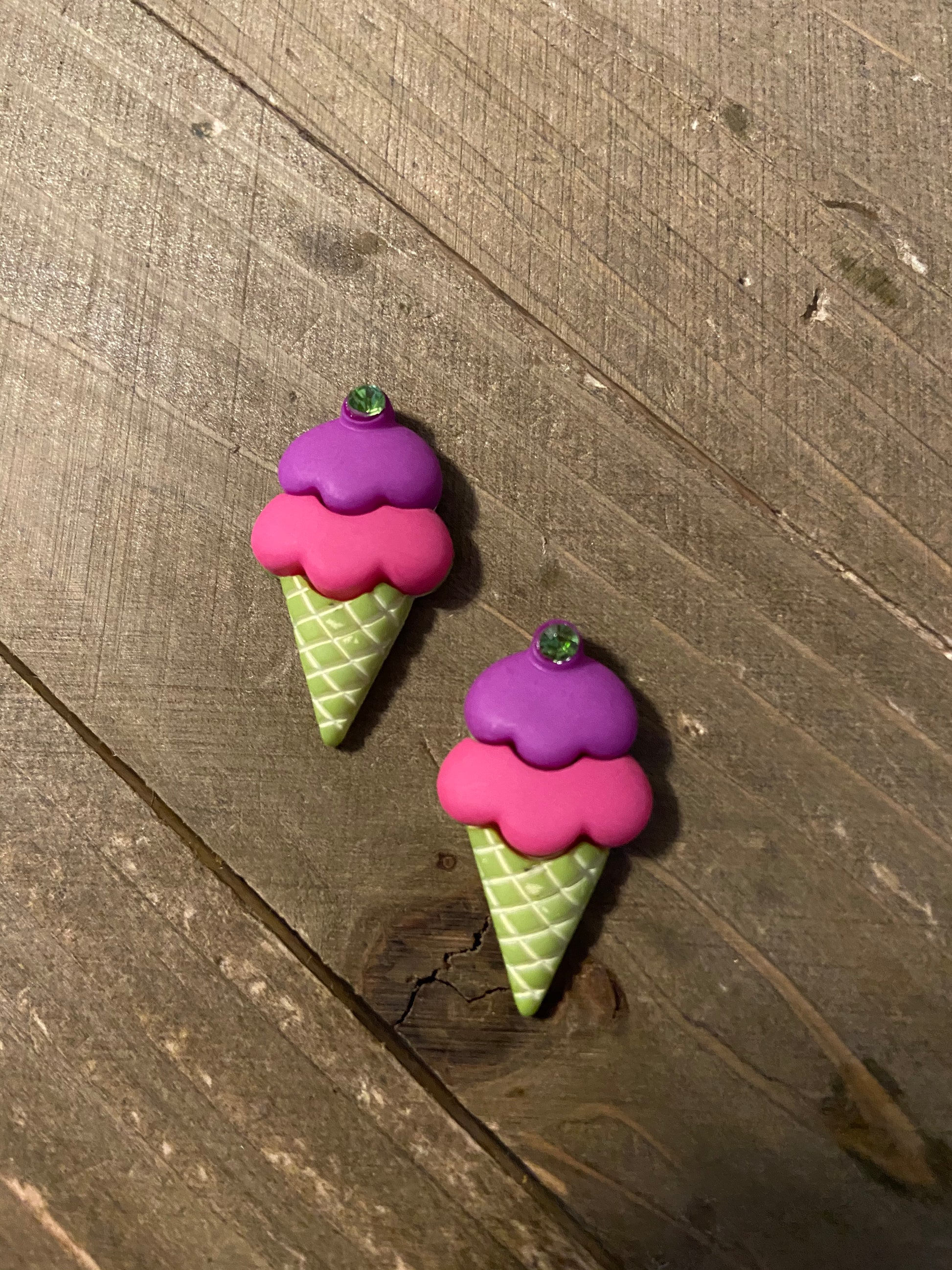 Ice Cream Cone Post EarringsPink tiful of LOVE